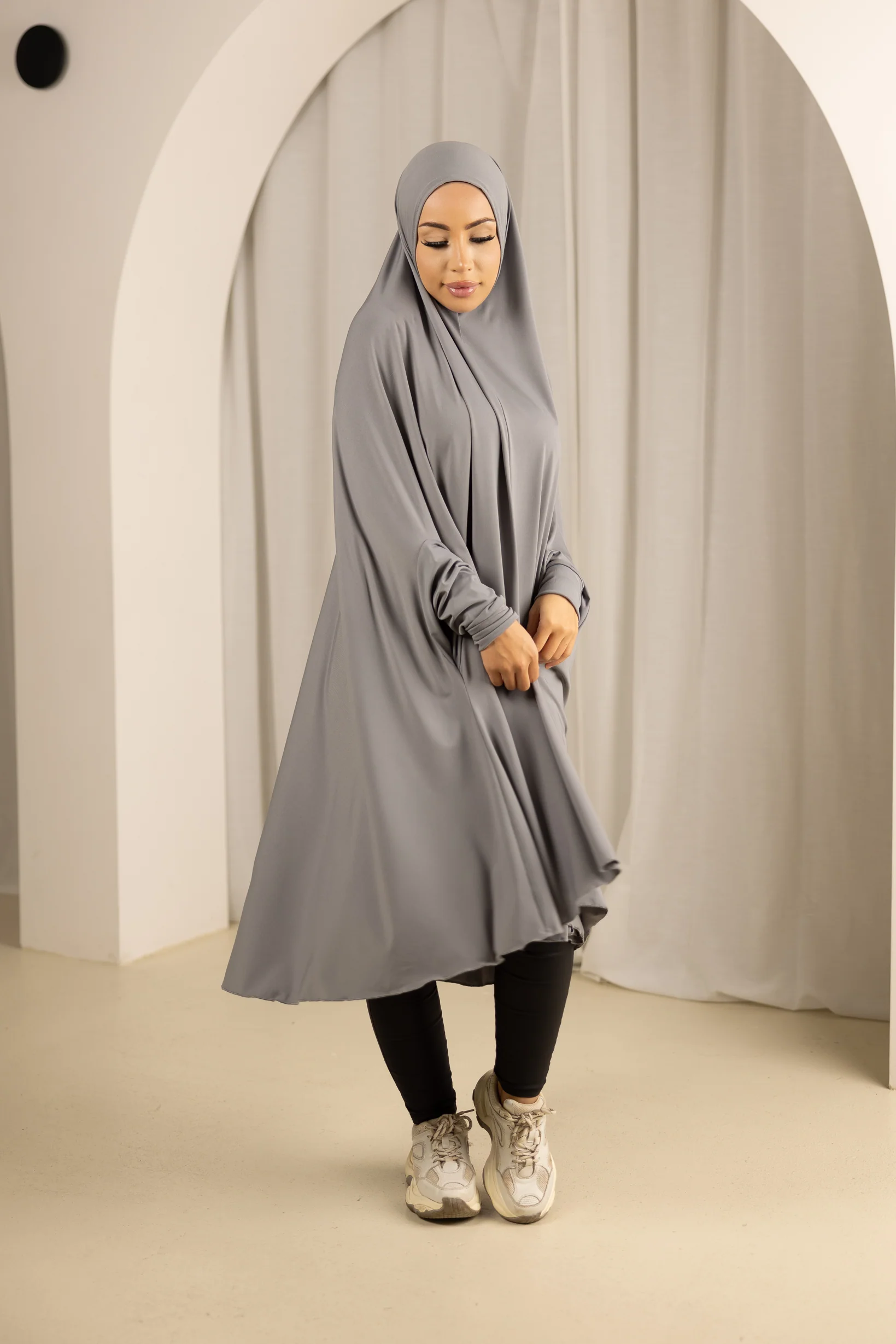 Sleeve Jilbab Smooth Fit - Shades of Grey - Image 5