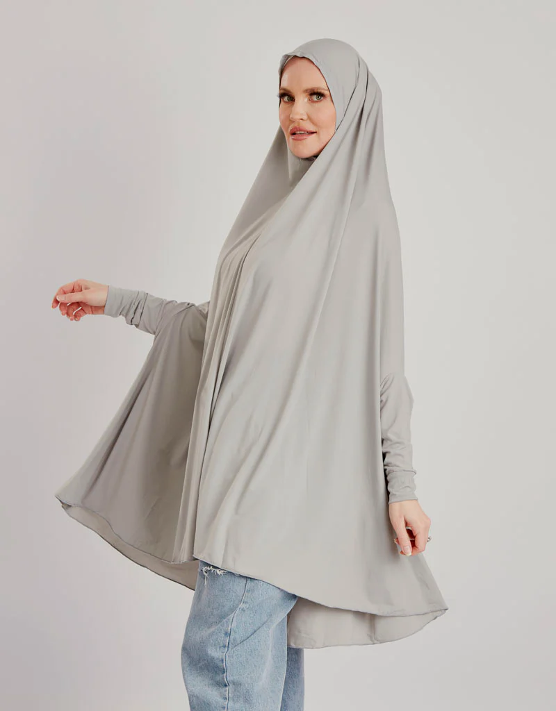 Sleeve Jilbab Smooth Fit - Shades of Grey - Image 8