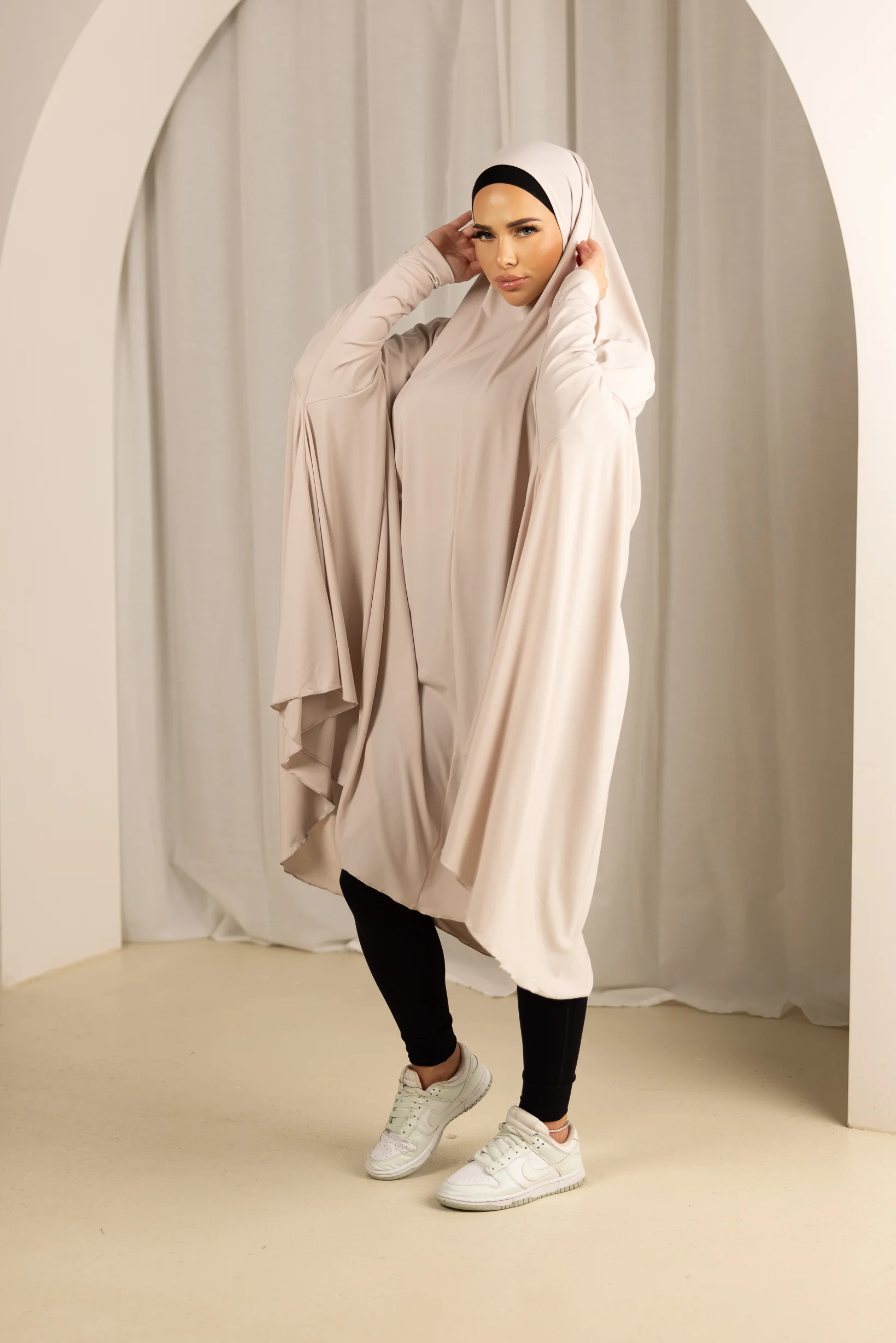 Sleeve Jilbab Smooth Fit - Shades of Nude - Image 4