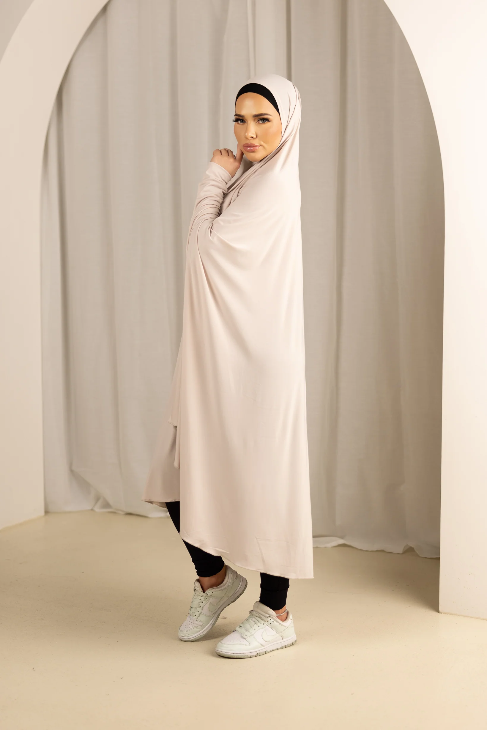 Sleeve Jilbab Smooth Fit - Shades of Nude - Image 5