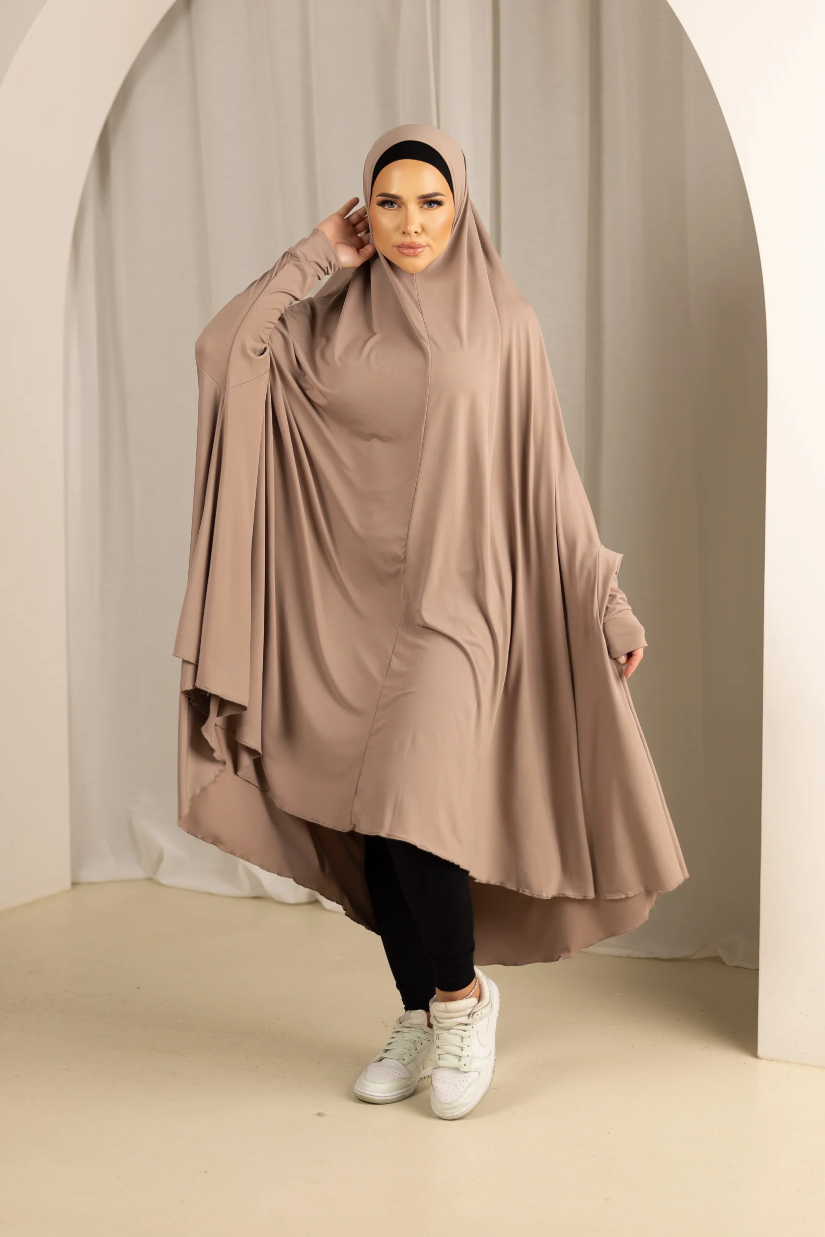 Sleeve Jilbab Smooth Fit - Shades of Nude - Image 6