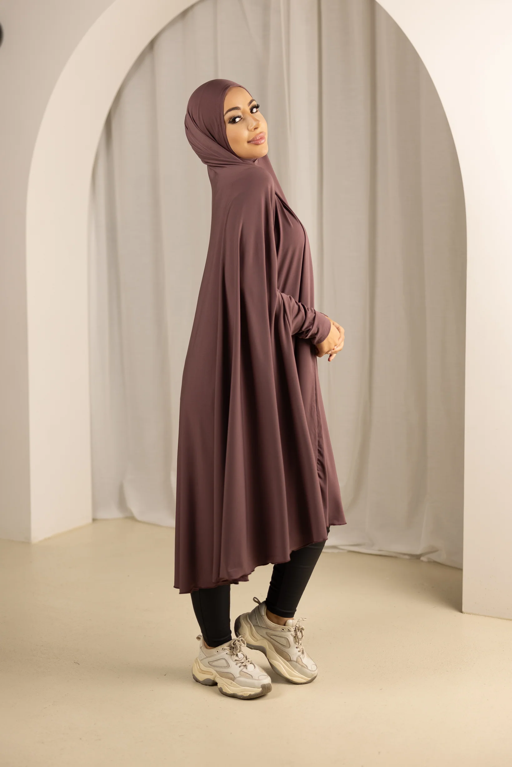 Sleeve Jilbab Smooth Fit - Shades of Purple - Image 2