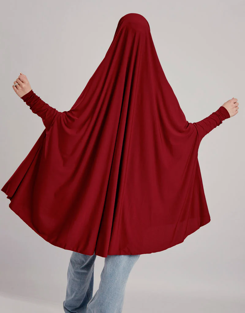 Sleeve Jilbab Smooth Fit - Shades of Red - Image 10