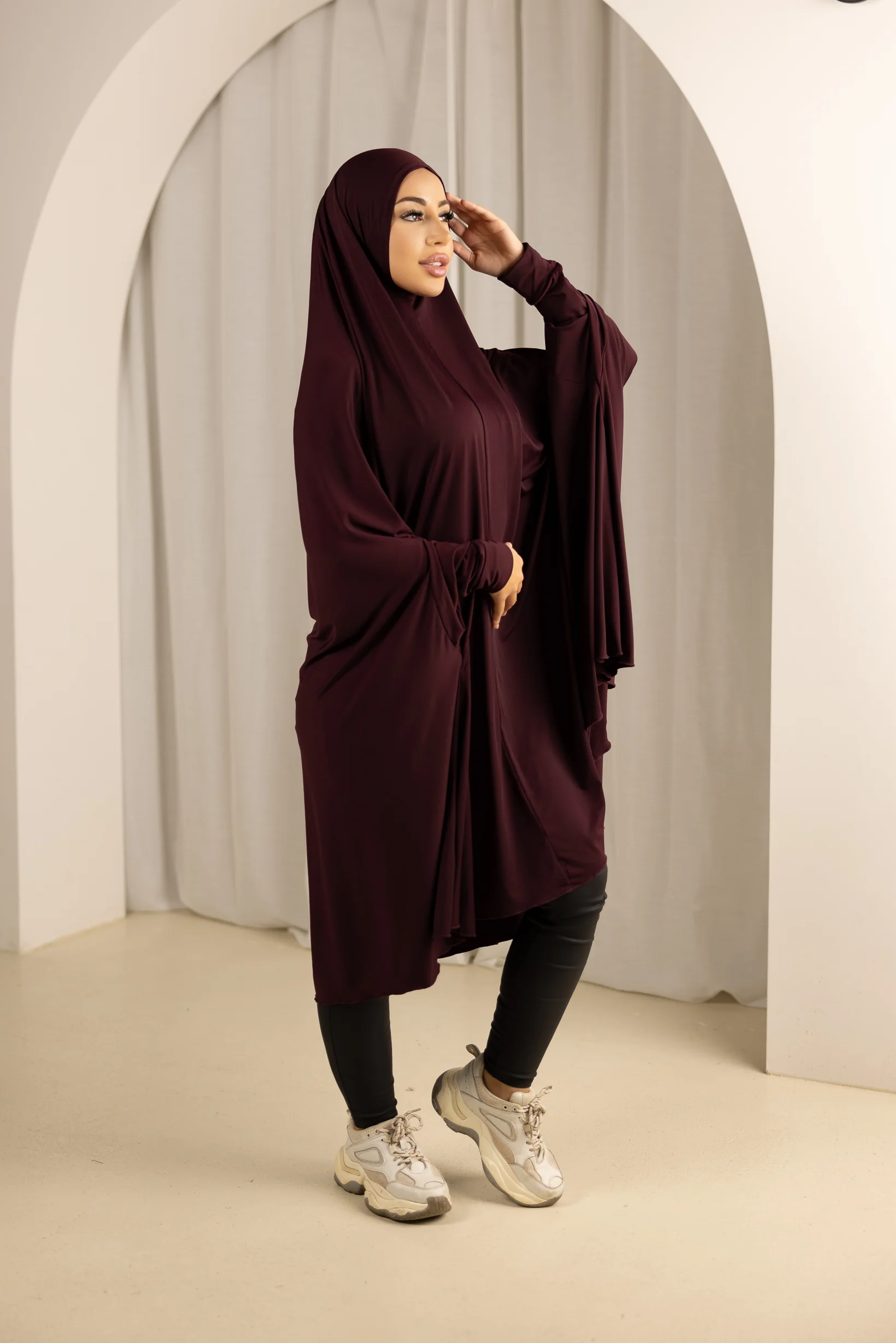 Sleeve Jilbab Smooth Fit - Shades of Red - Image 2