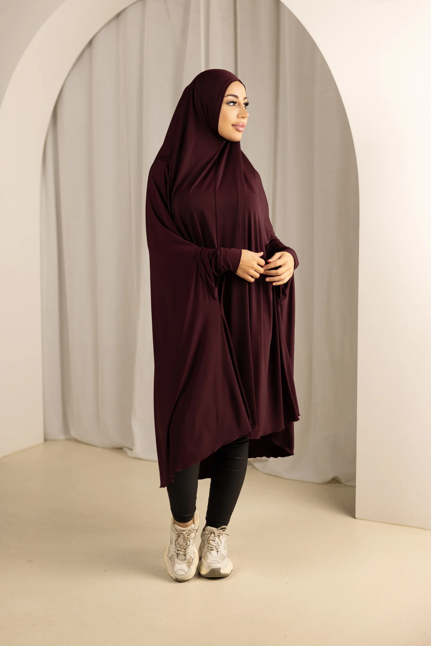 Sleeve Jilbab Smooth Fit - Shades of Red - Image 3