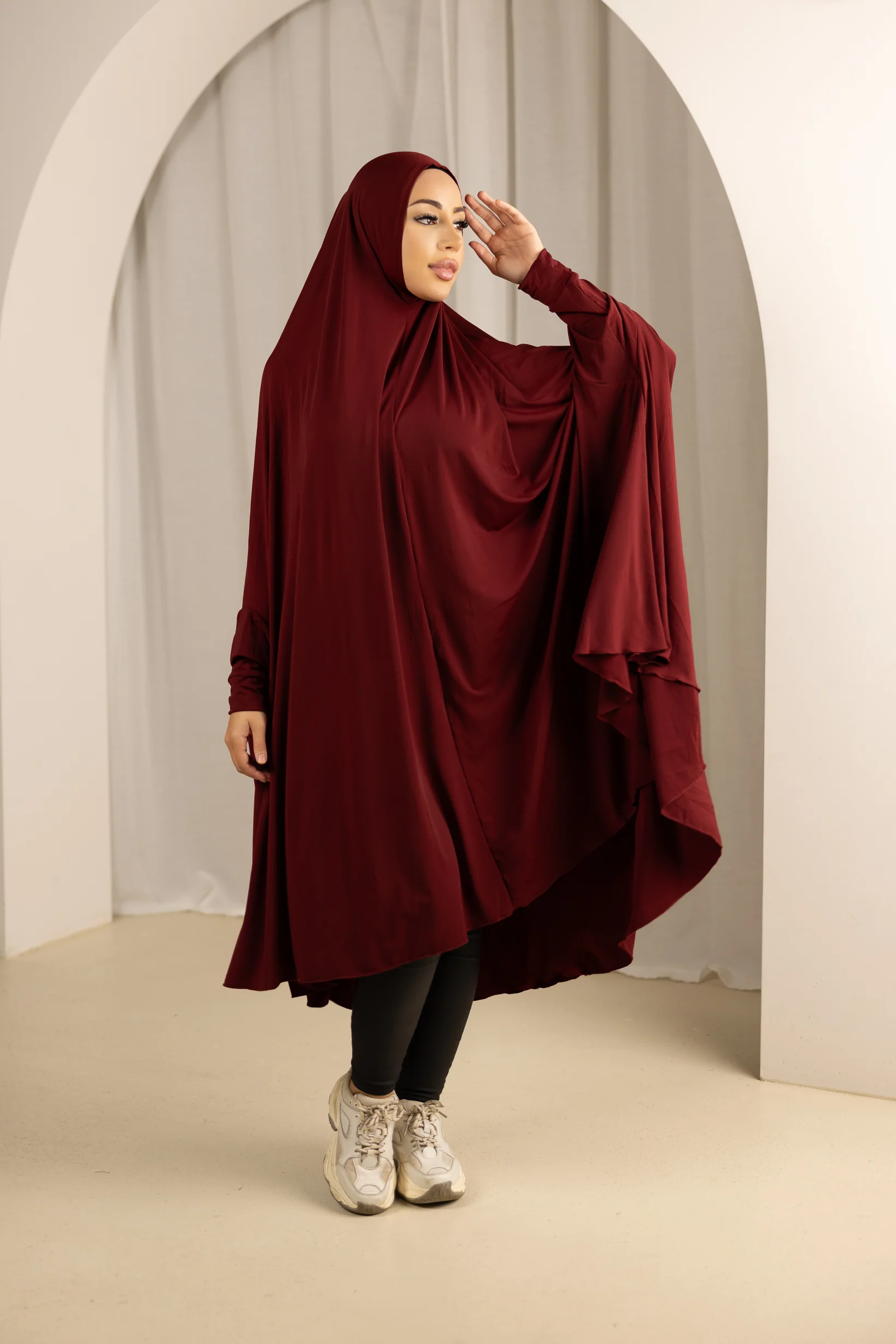 Sleeve Jilbab Smooth Fit - Shades of Red - Image 4