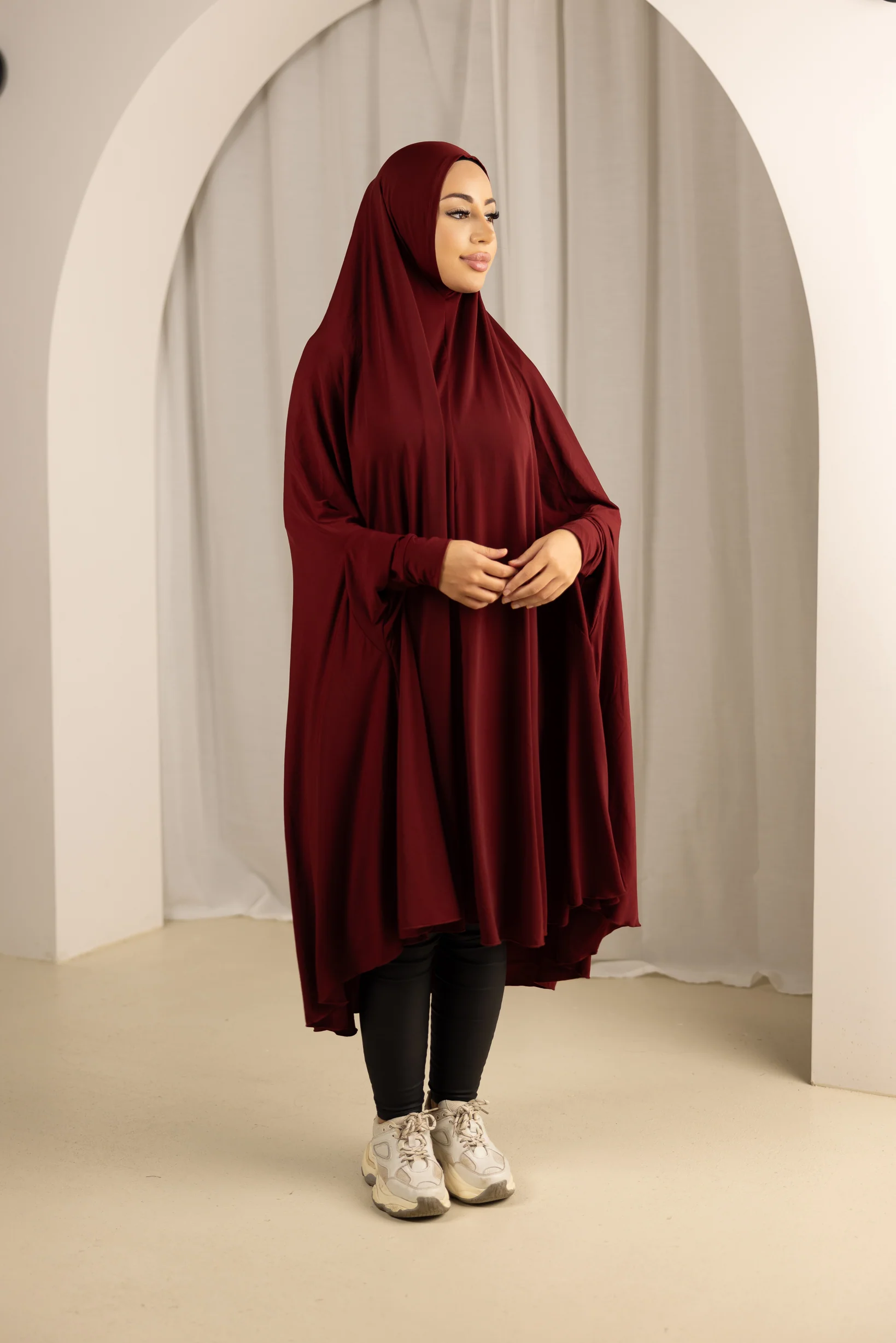 Sleeve Jilbab Smooth Fit - Shades of Red - Image 5