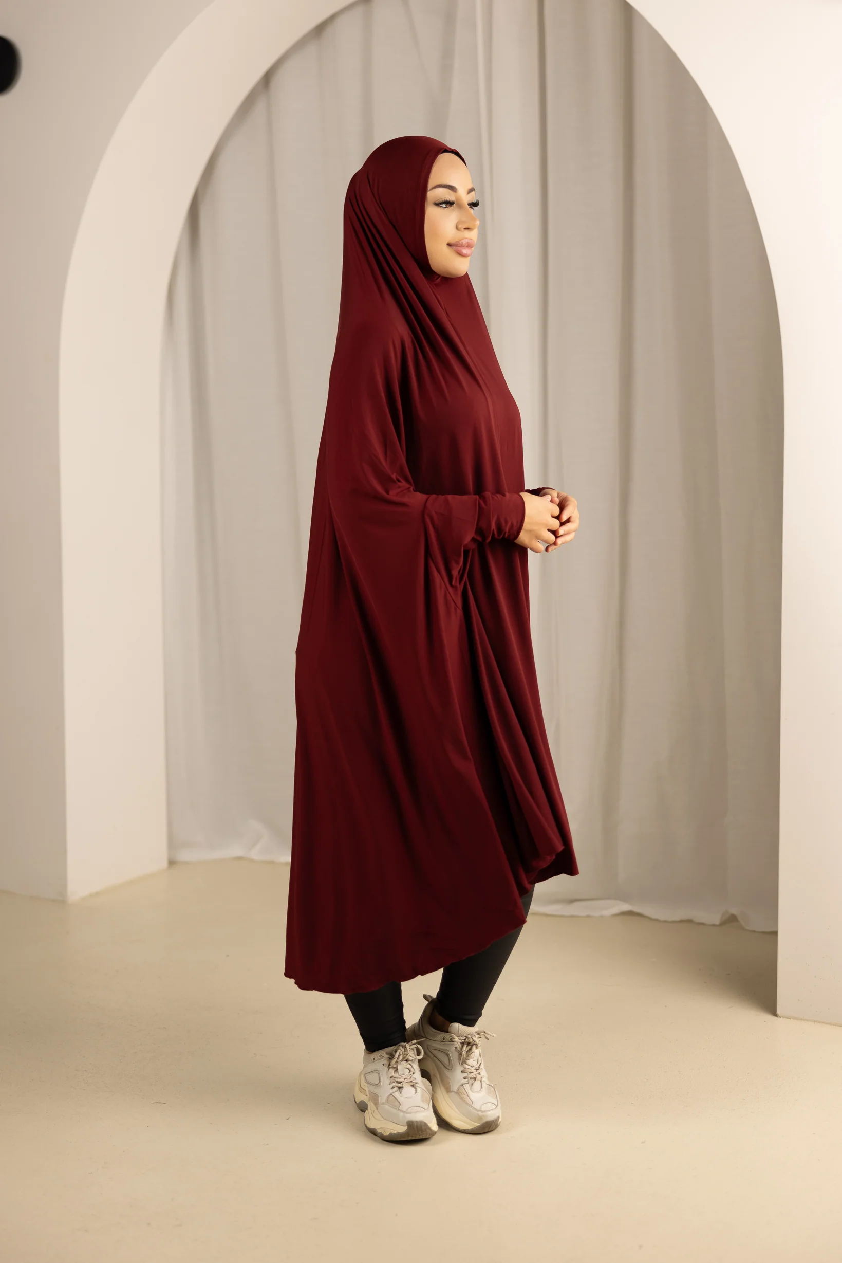 Sleeve Jilbab Smooth Fit - Shades of Red - Image 6