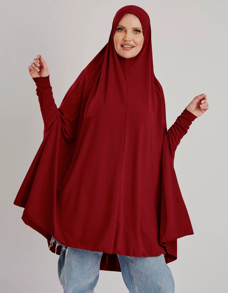 Sleeve Jilbab Smooth Fit - Shades of Red - Image 7