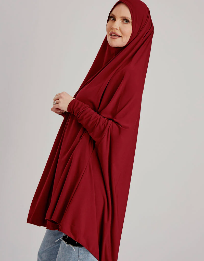 Sleeve Jilbab Smooth Fit - Shades of Red - Image 9