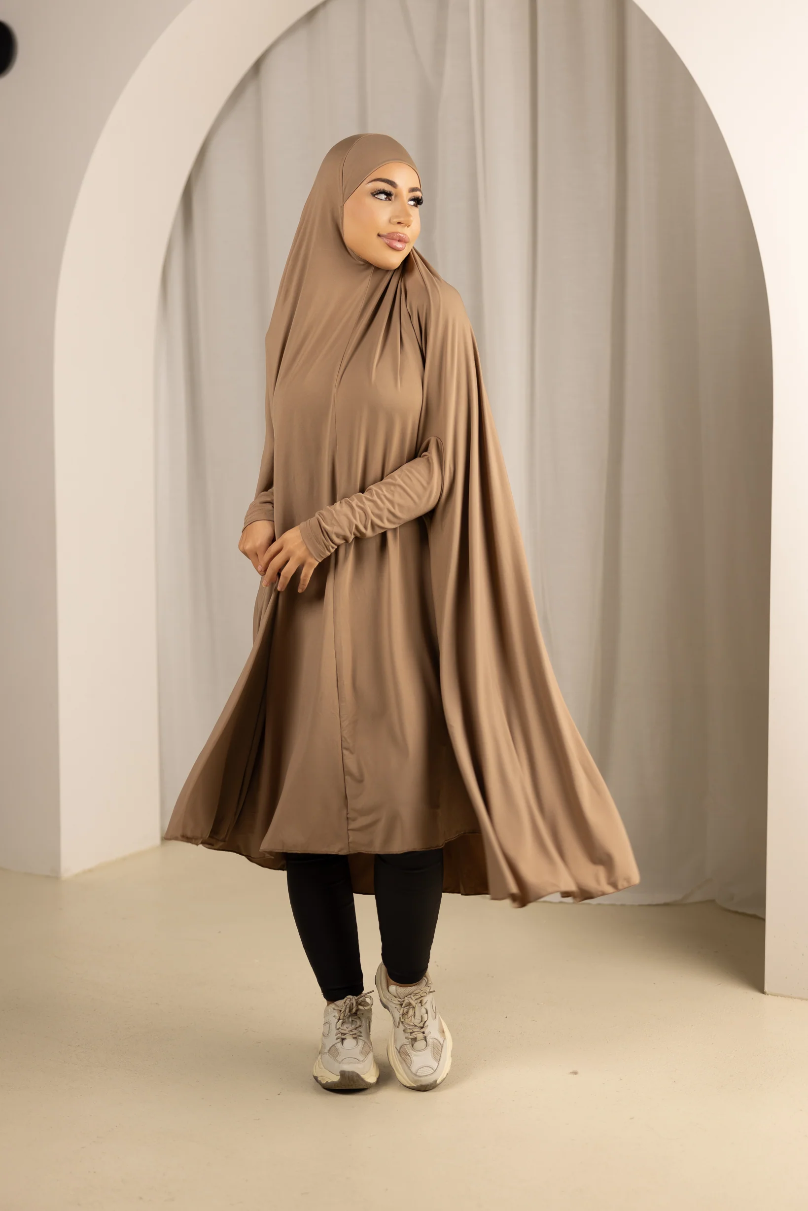 Sleeve Jilbab Panel Fit - Shades of Brown - Image 5