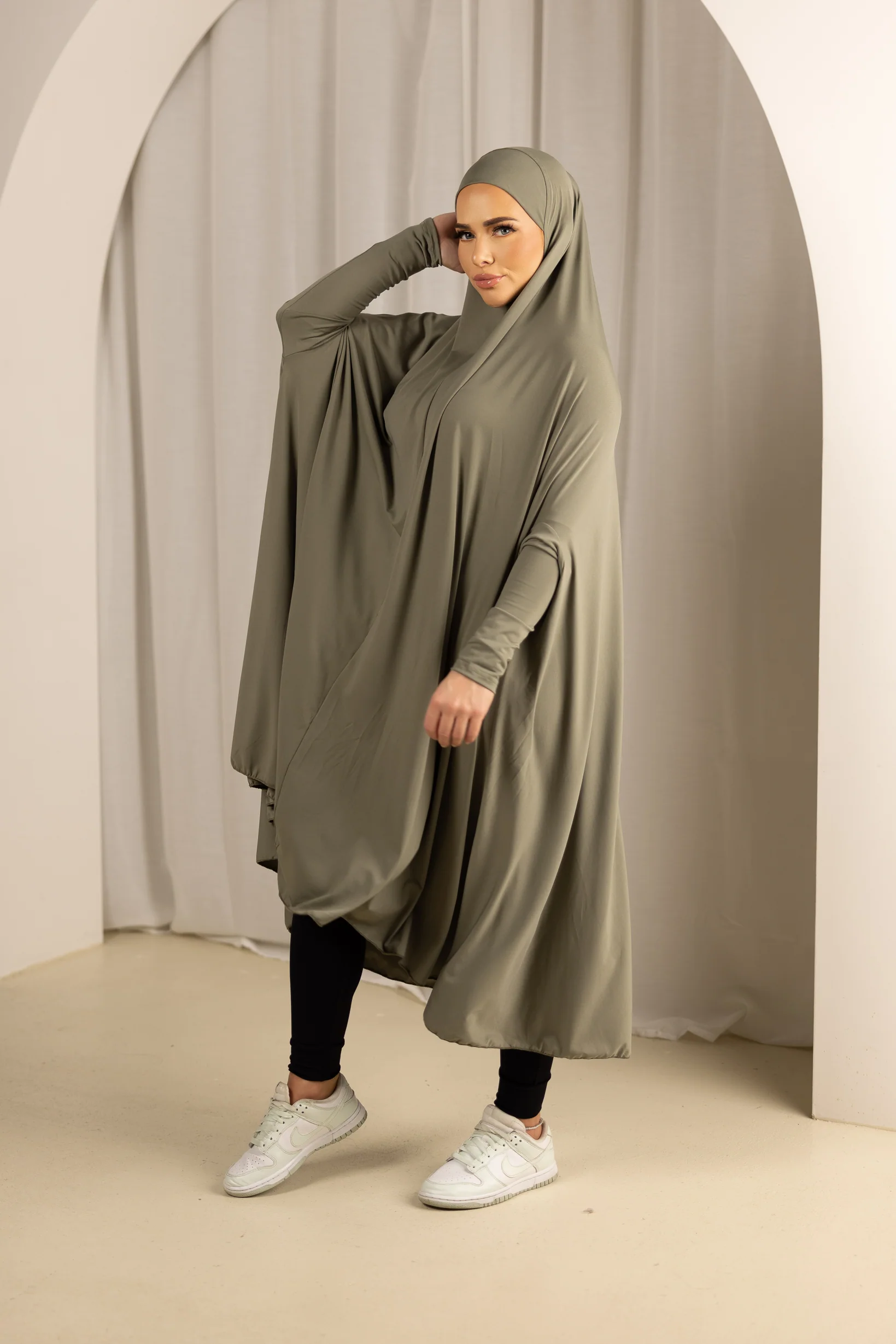 Sleeve Jilbab Panel Fit - Shades of Green