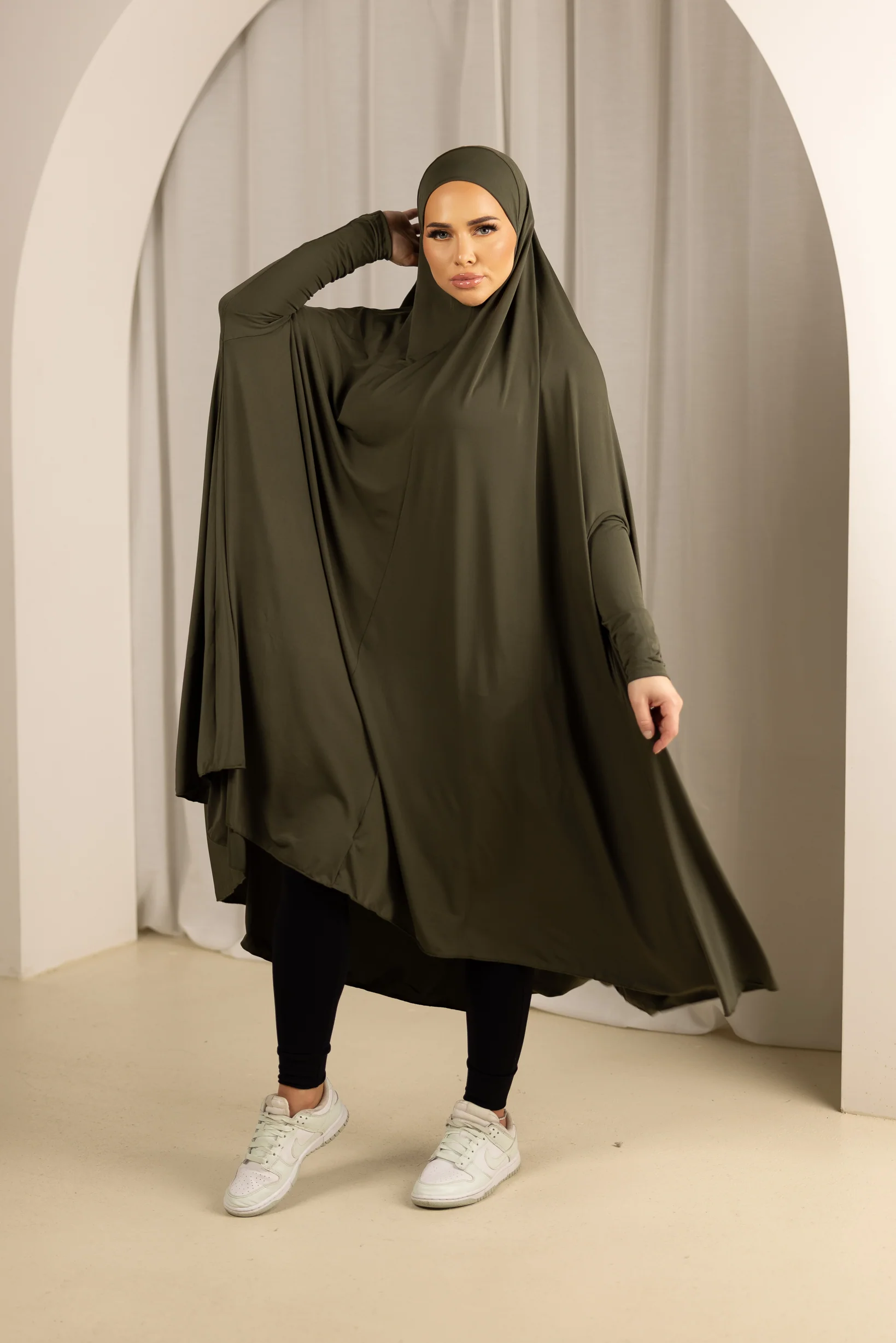 Sleeve Jilbab Panel Fit - Shades of Green - Image 5