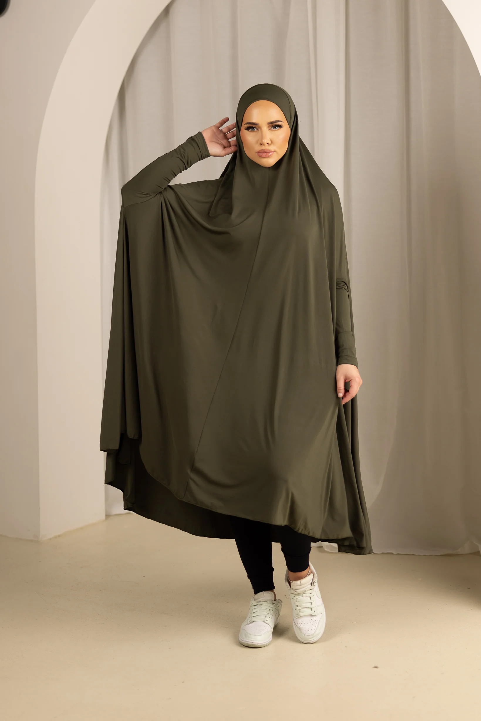 Sleeve Jilbab Panel Fit - Shades of Green - Image 6