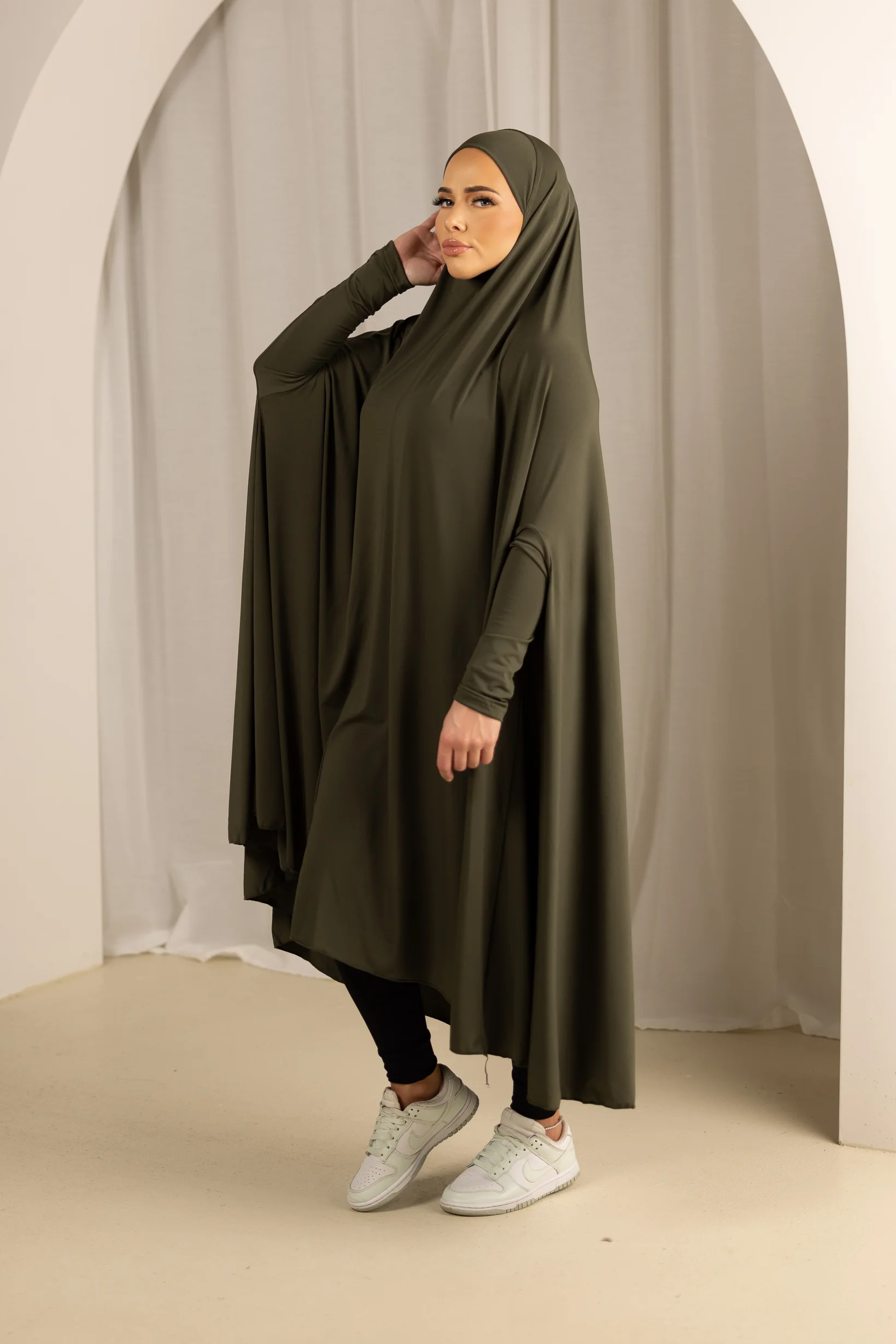 Sleeve Jilbab Panel Fit - Shades of Green - Image 7