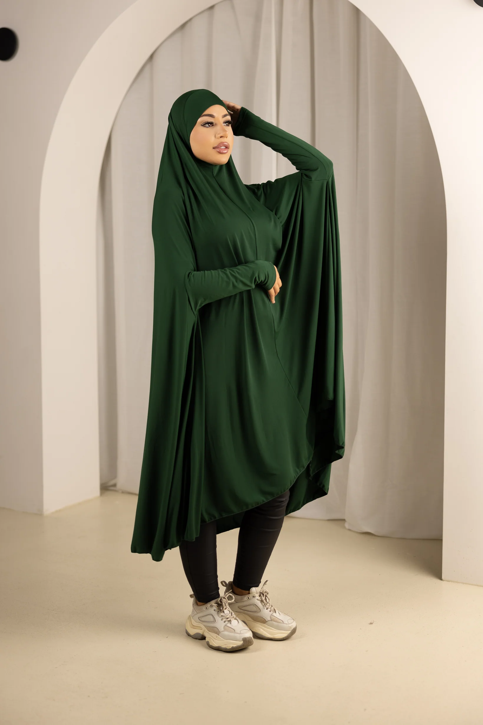 Sleeve Jilbab Panel Fit - Shades of Green - Image 8