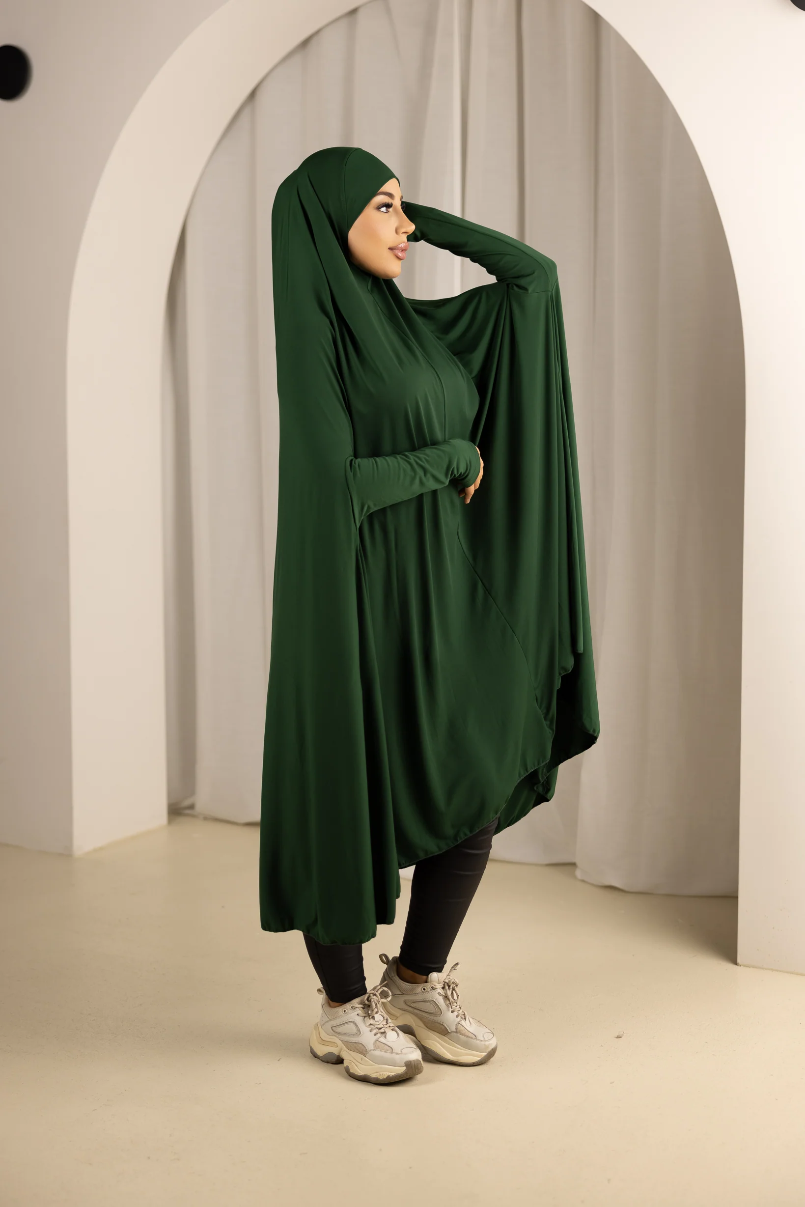 Sleeve Jilbab Panel Fit - Shades of Green - Image 9