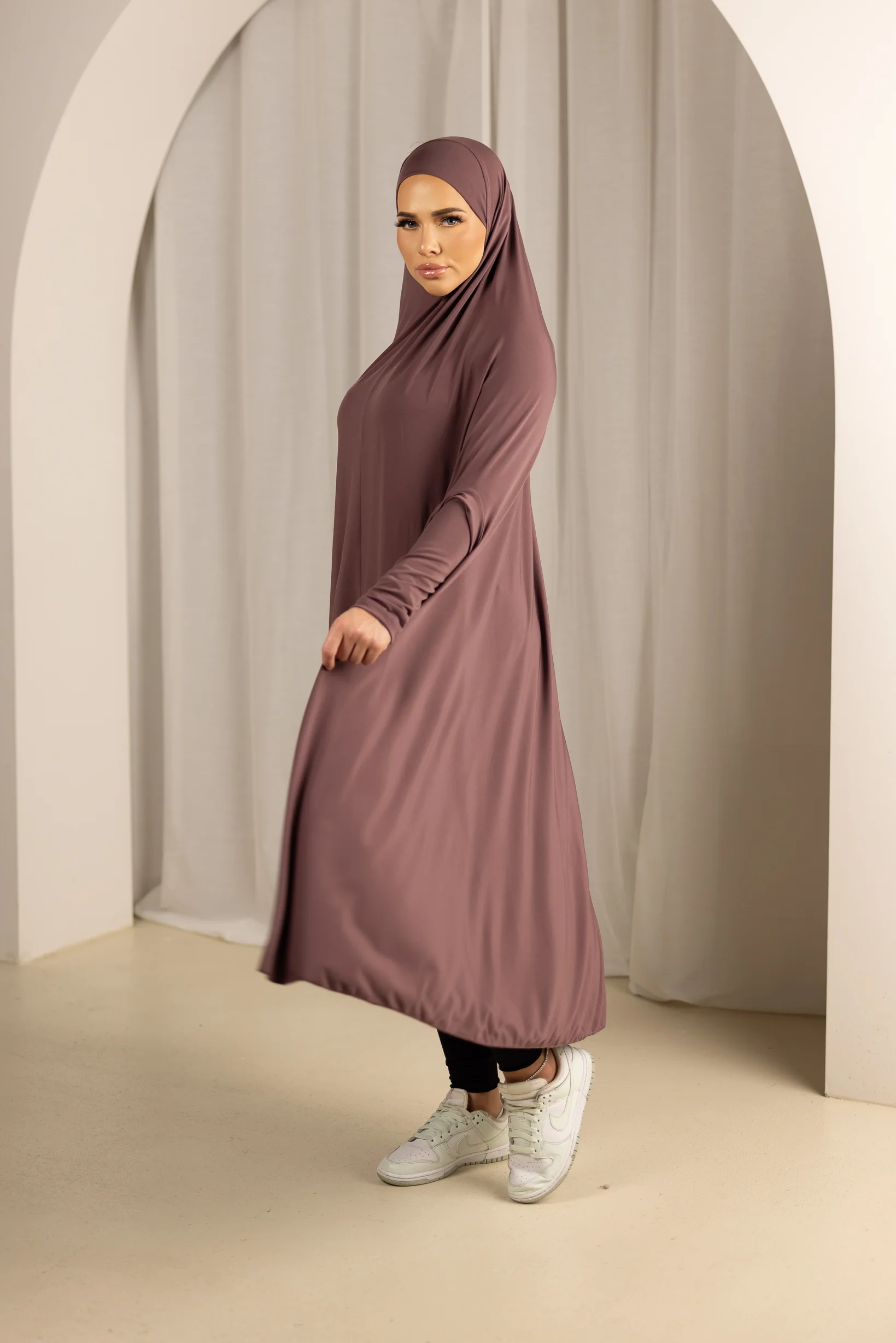 Sleeve Jilbab Panel Fit - Shades of Purple - Image 3