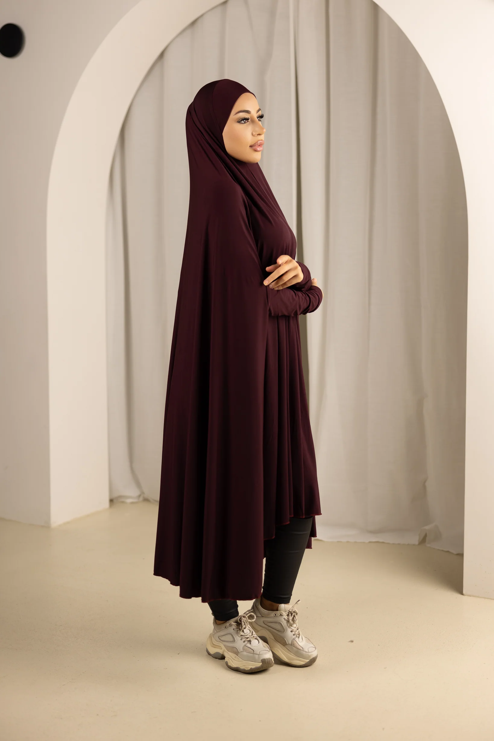 Sleeve Jilbab Panel Fit - Shades of Red - Image 2