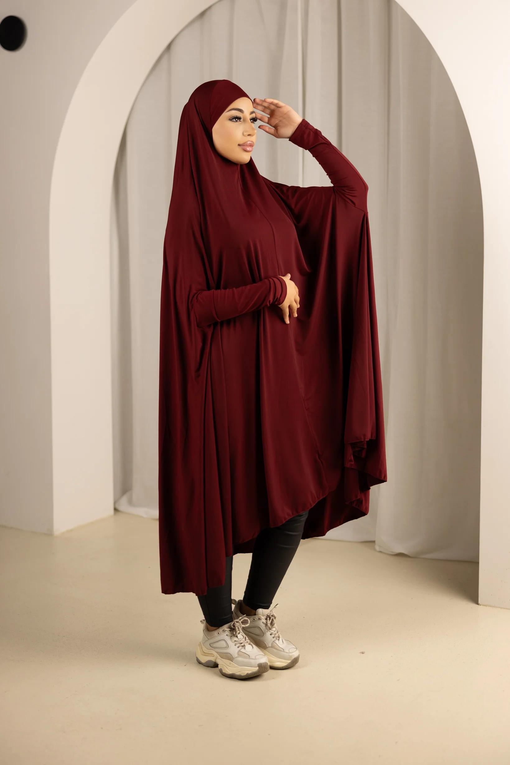 Sleeve Jilbab Panel Fit - Shades of Red - Image 4