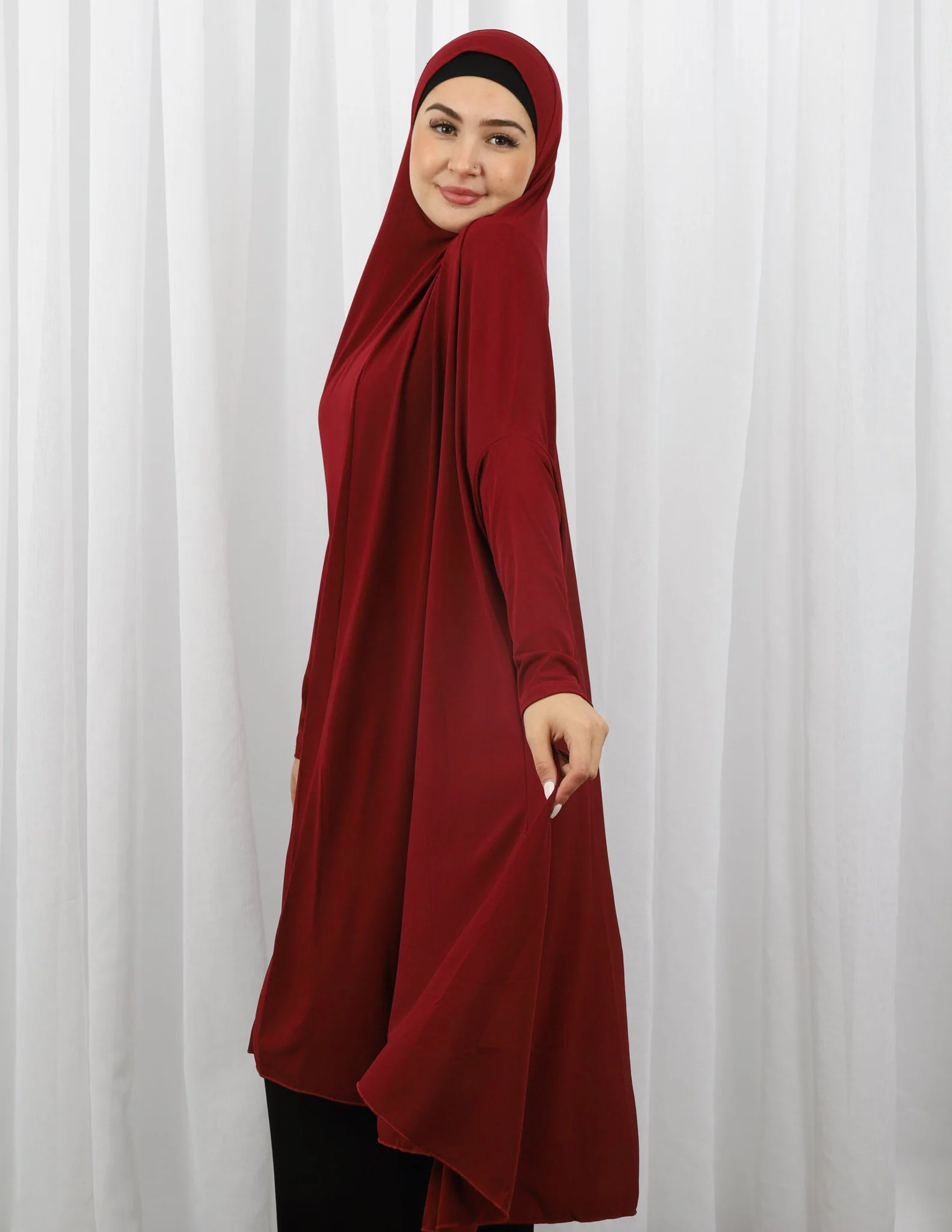 Sleeve Jilbab Panel Fit - Shades of Red - Image 9
