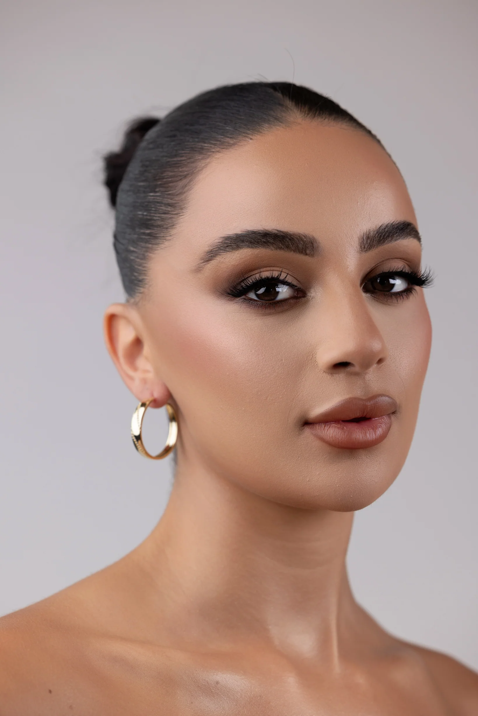Small Hoop Diamonte Earrings - Image 2