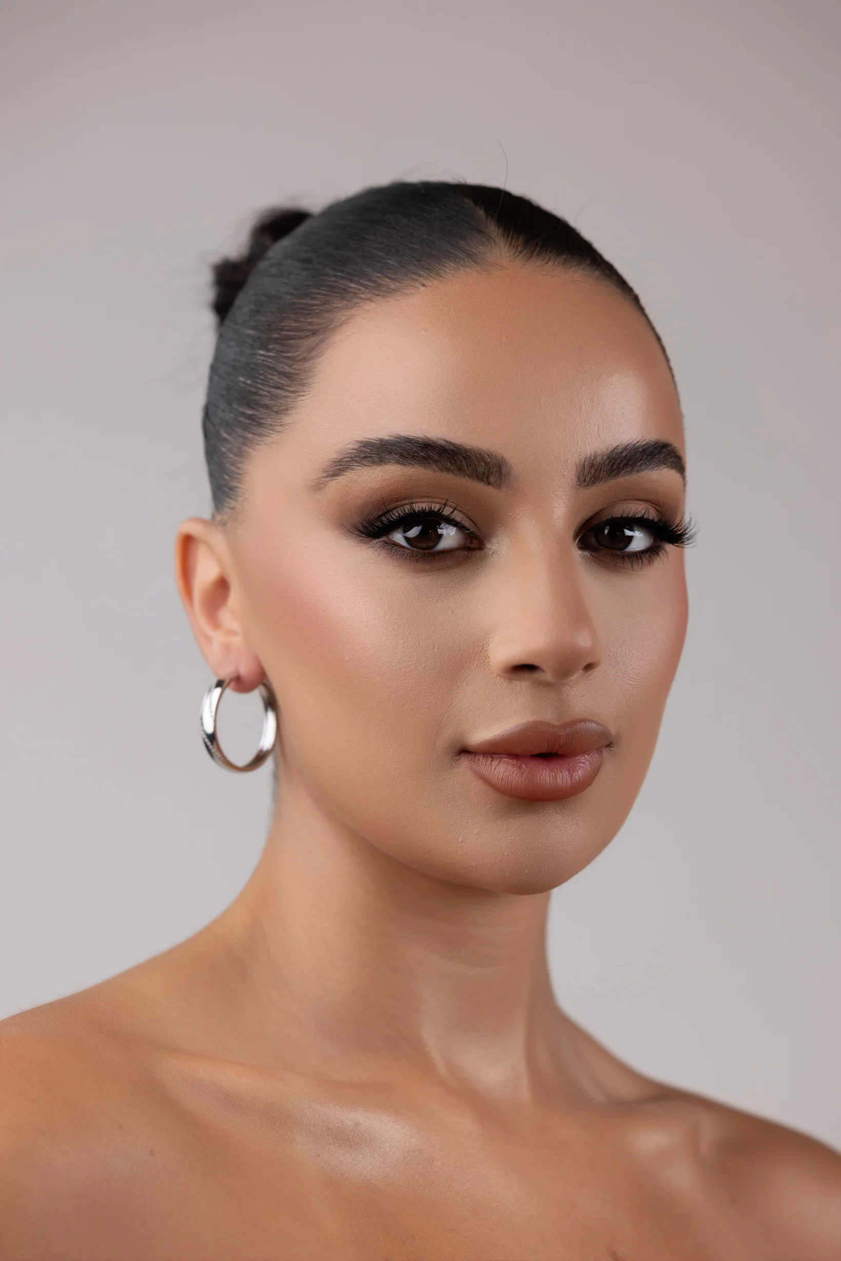 Small Hoop Diamonte Earrings - Image 4