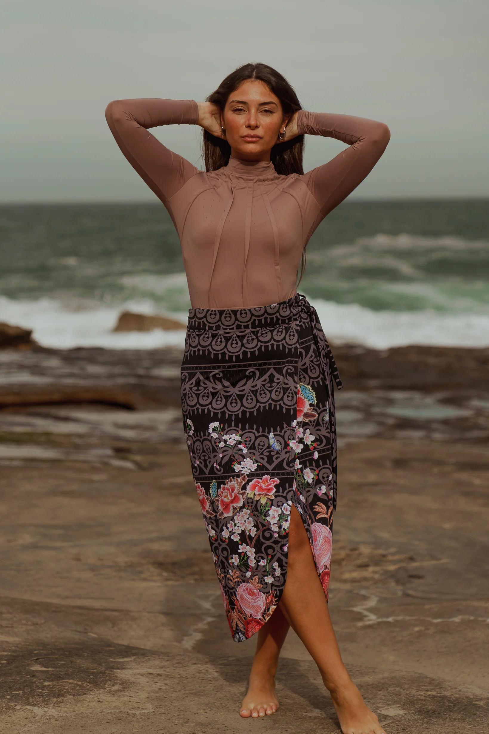 Spanish Rose Swim Sarong - Image 4