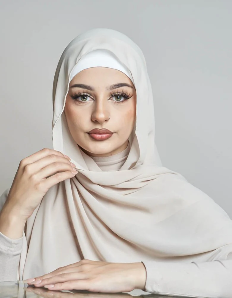 Square Chiffon Shawl - Light Shades - Image 3