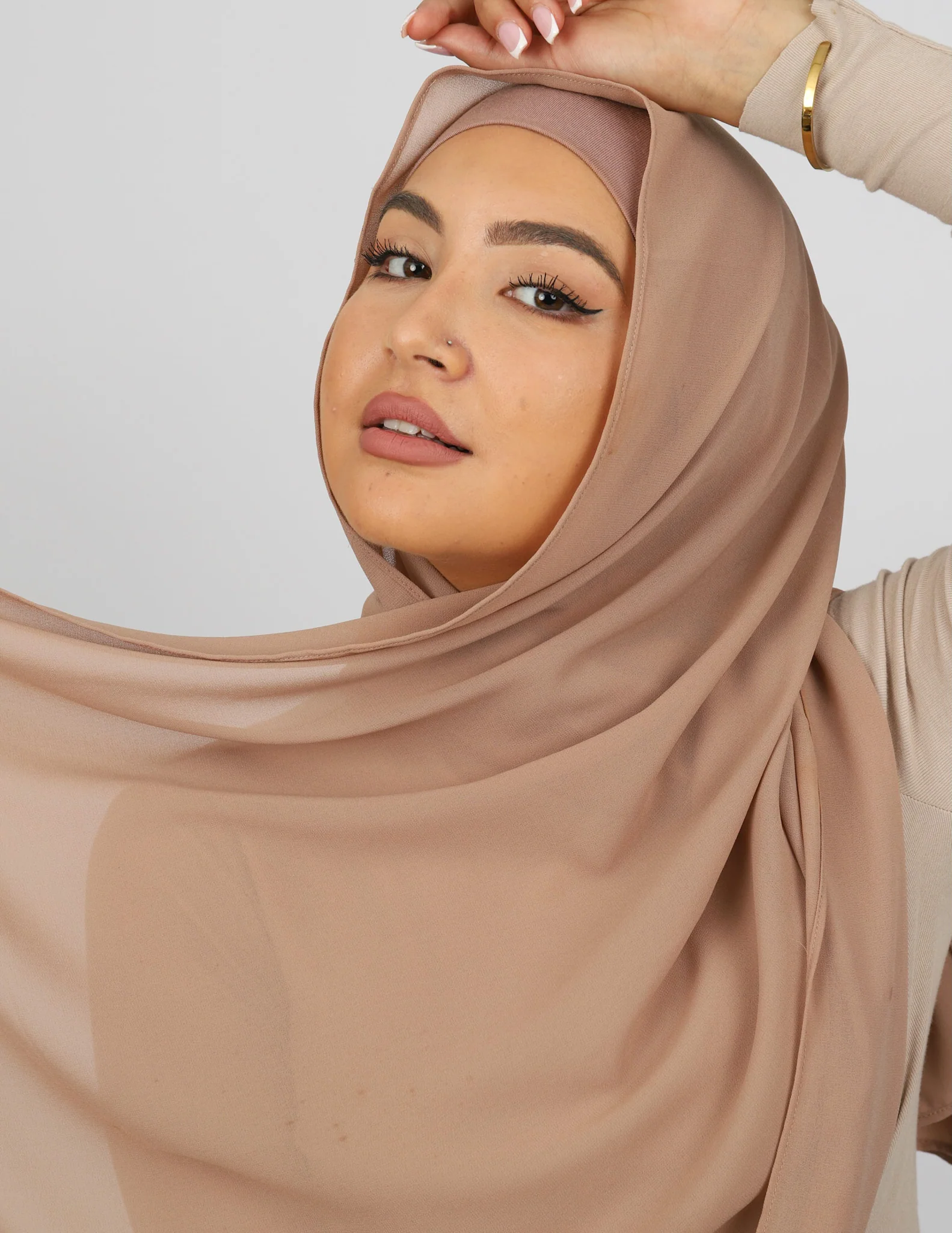 Staple Chiffon Shawl - Light Shades
