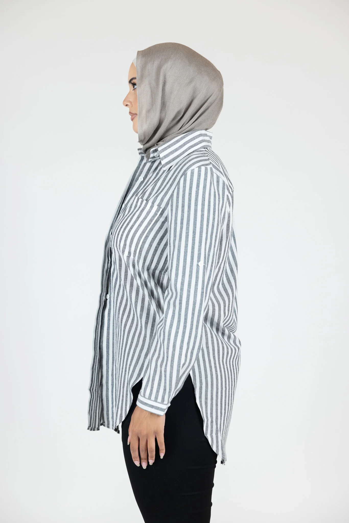 Sue Stripe Button Up Shirt - Image 13