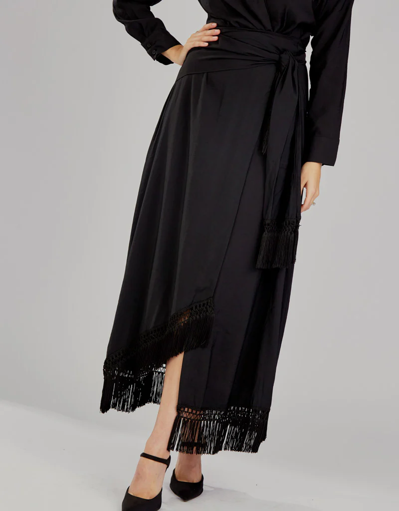 Tassel Wrap Dress Aviva - Image 13