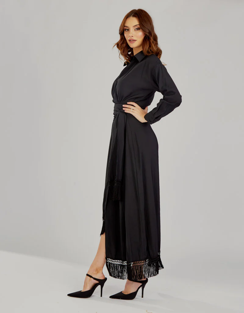 Tassel Wrap Dress Aviva - Image 14
