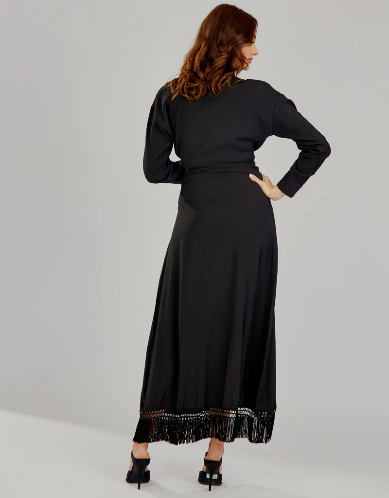 Tassel Wrap Dress Aviva - Image 15