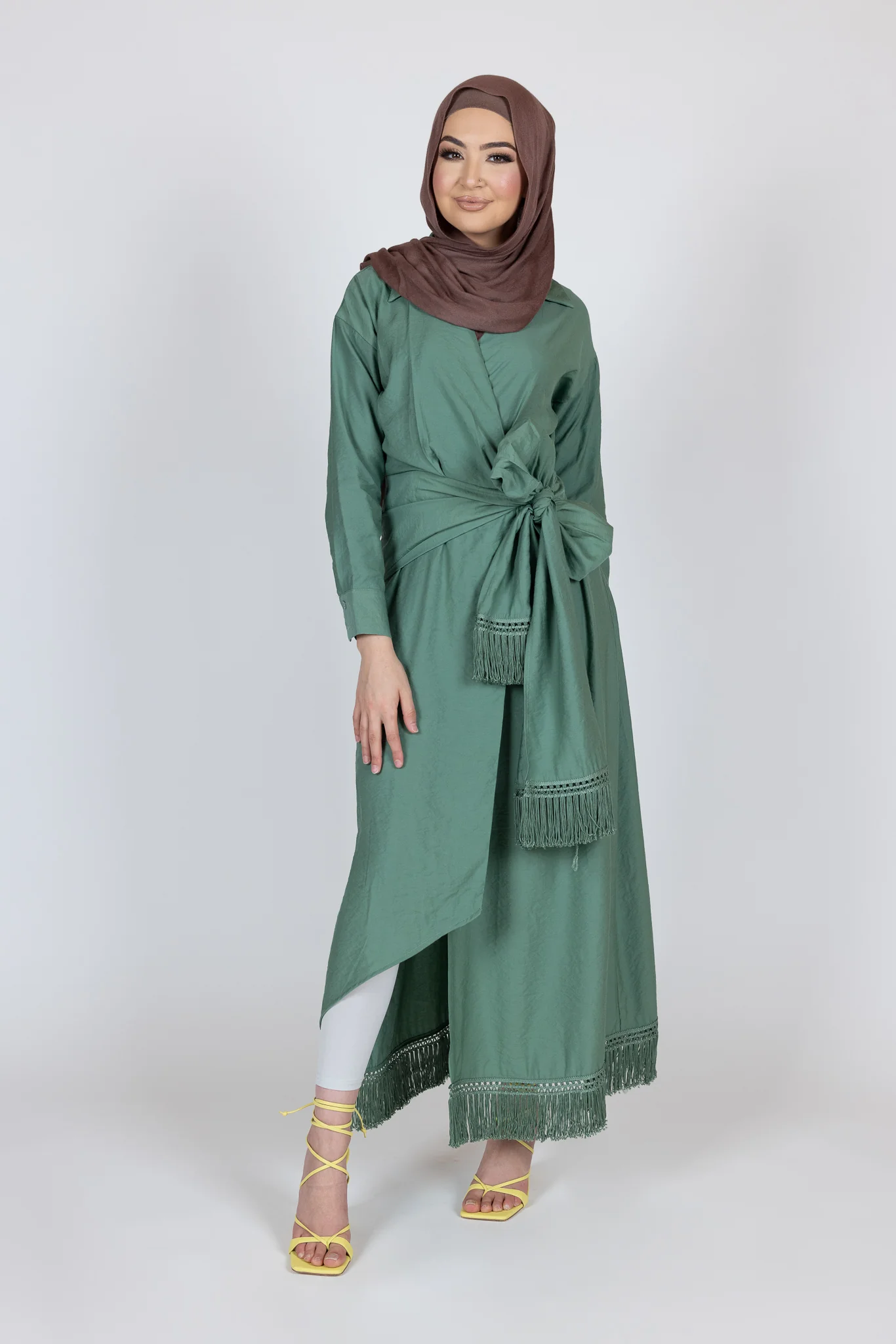 Tassel Wrap Dress Aviva - Image 16