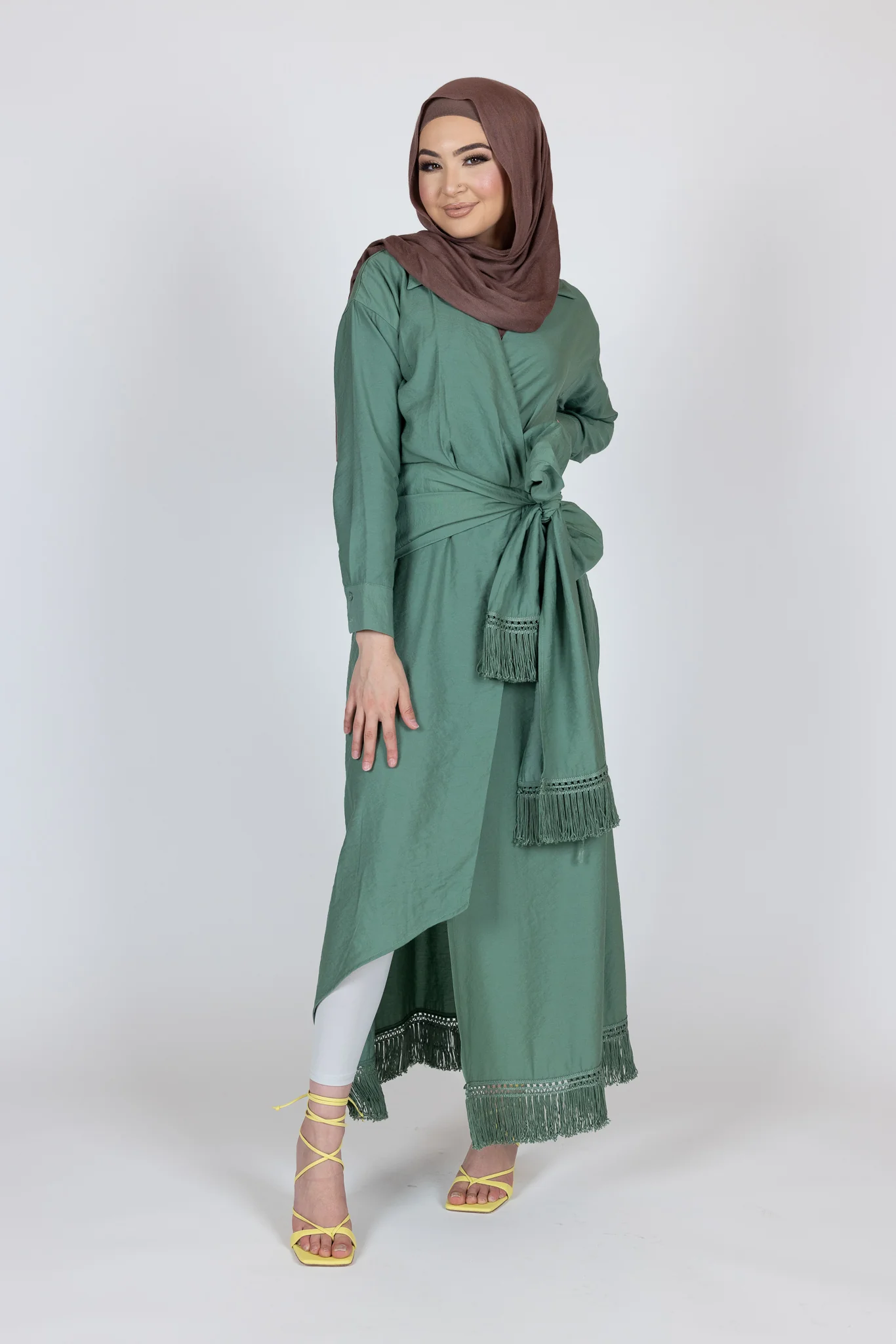 Tassel Wrap Dress Aviva - Image 17