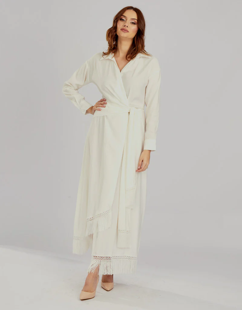Tassel Wrap Dress Aviva - Image 20