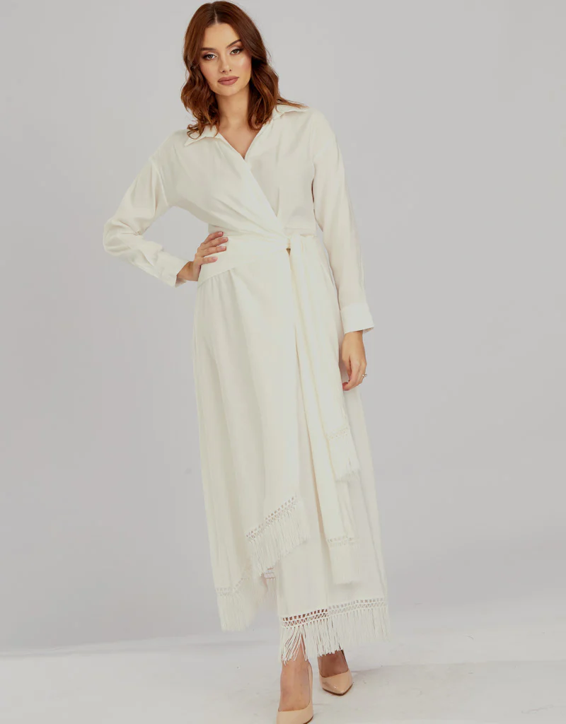 Tassel Wrap Dress Aviva - Image 23