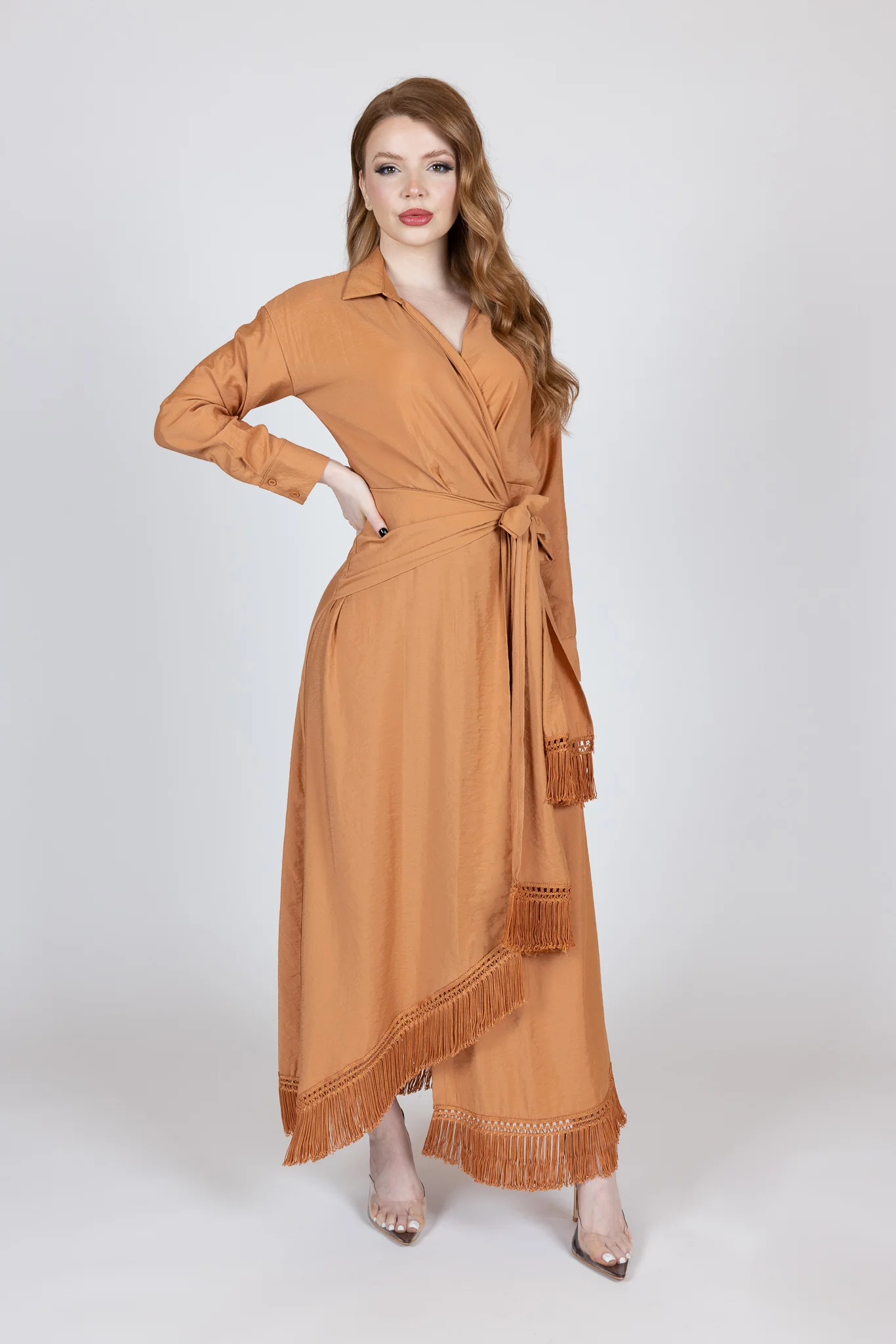 Tassel Wrap Dress Aviva - Image 4