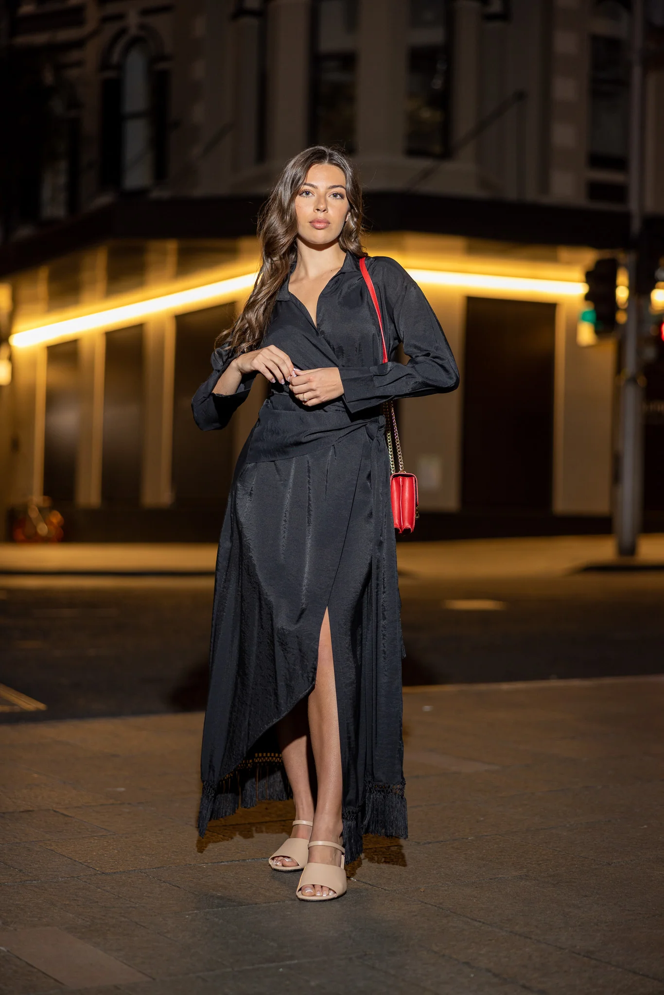 Tassel Wrap Dress Aviva - Image 8