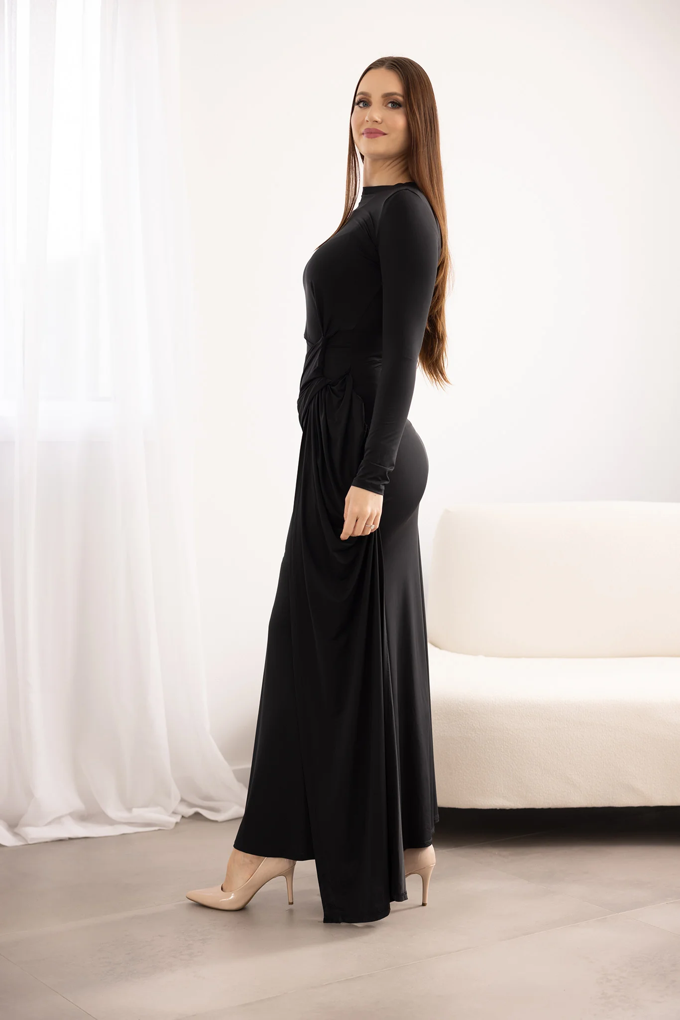 The Crescent Constance Drape Dress - Image 2