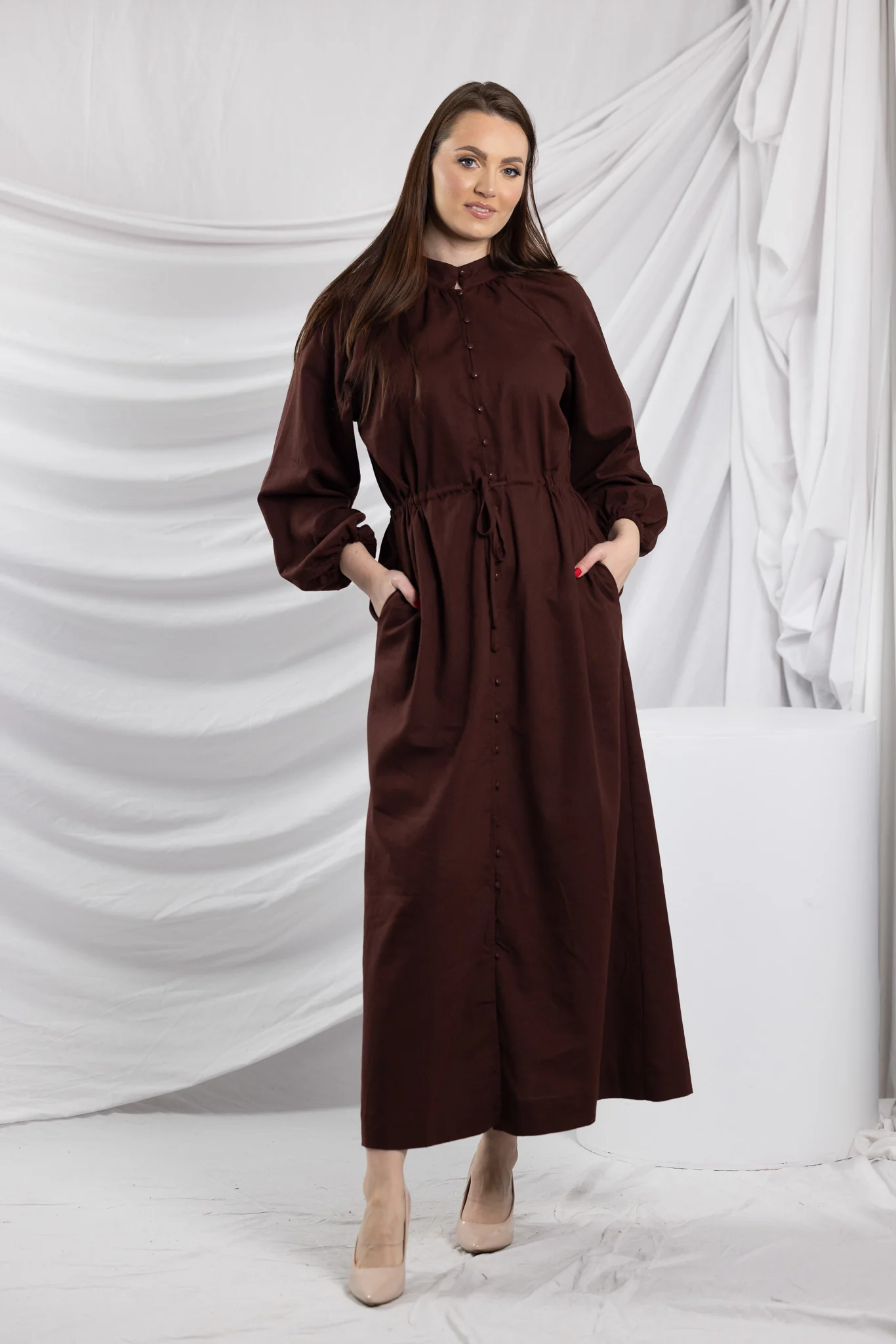 The Crescent Francis Drawstring Maxi Dress - Image 4