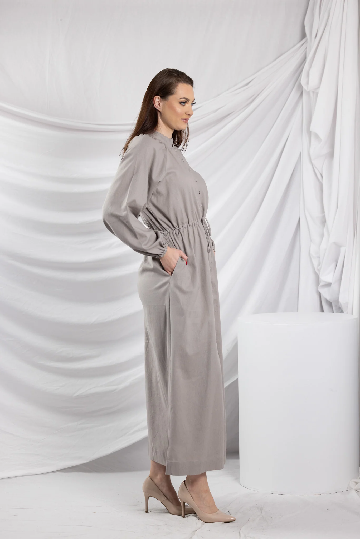 The Crescent Francis Drawstring Maxi Dress - Image 9