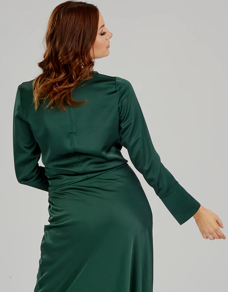 The Crescent Modish Satin Top - Dark Shades - Image 12