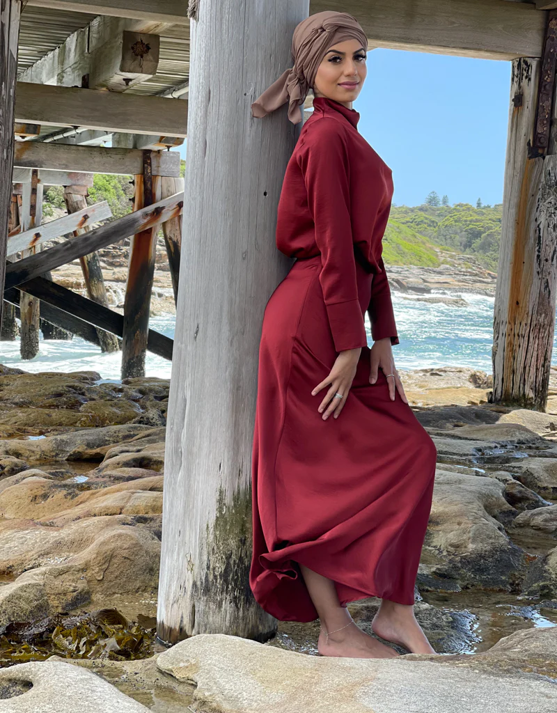 The Crescent Modish Satin Top - Dark Shades - Image 22