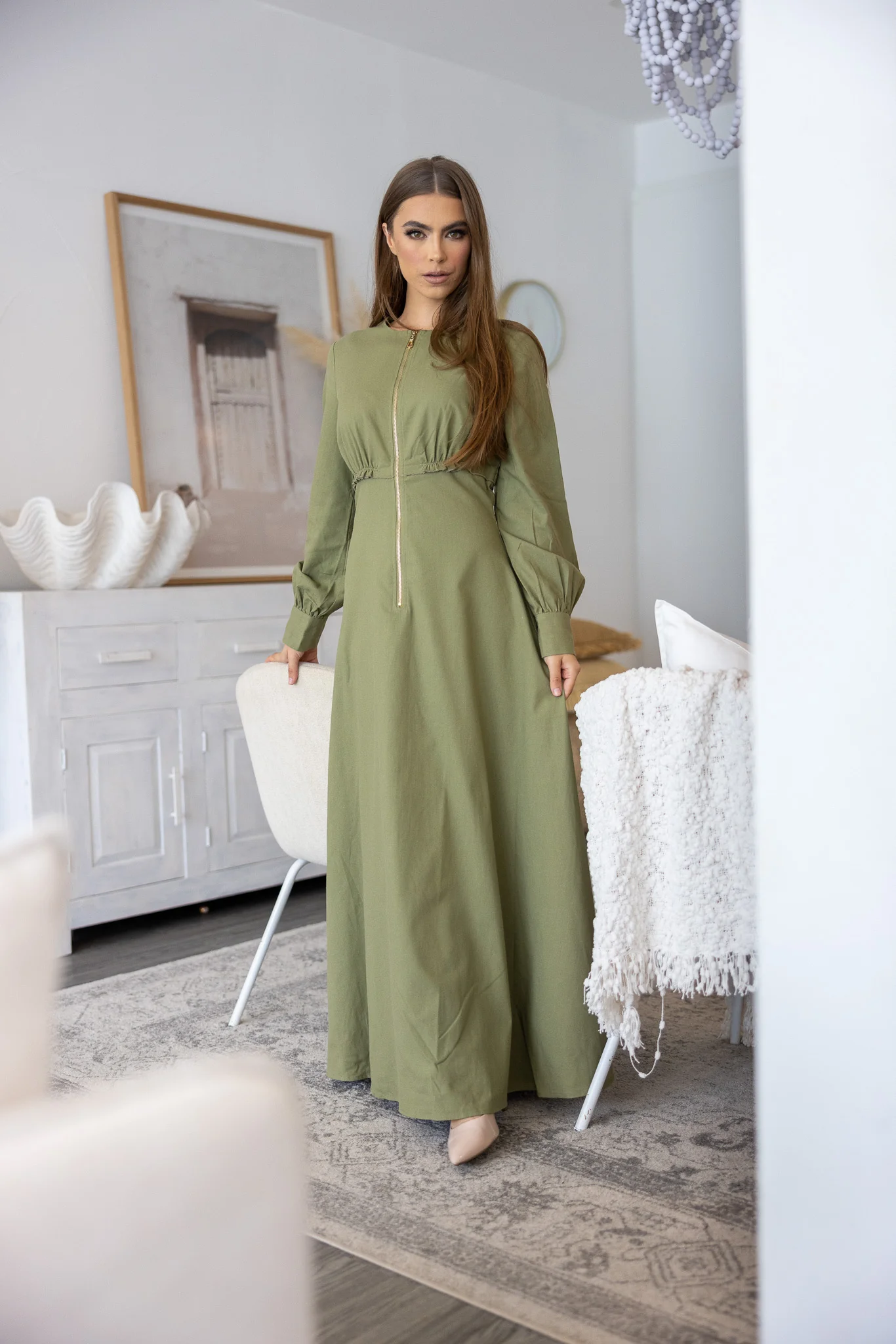 The Crescent Oakley Zip Maxi Dress - Image 11