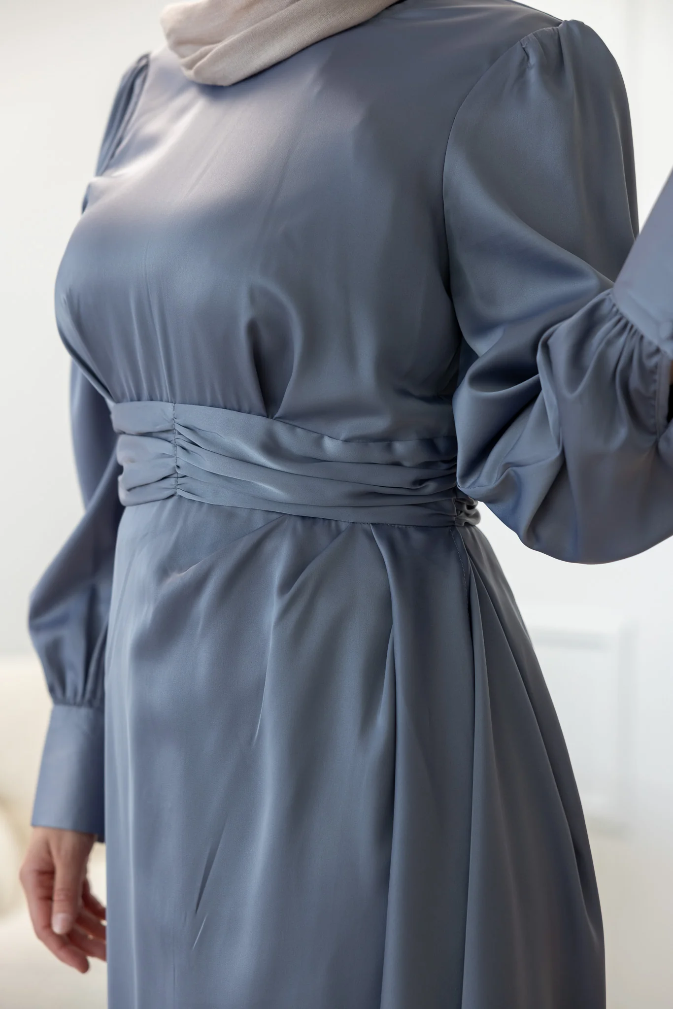 The Crescent Rune Satin Detailed Dress - Image 4