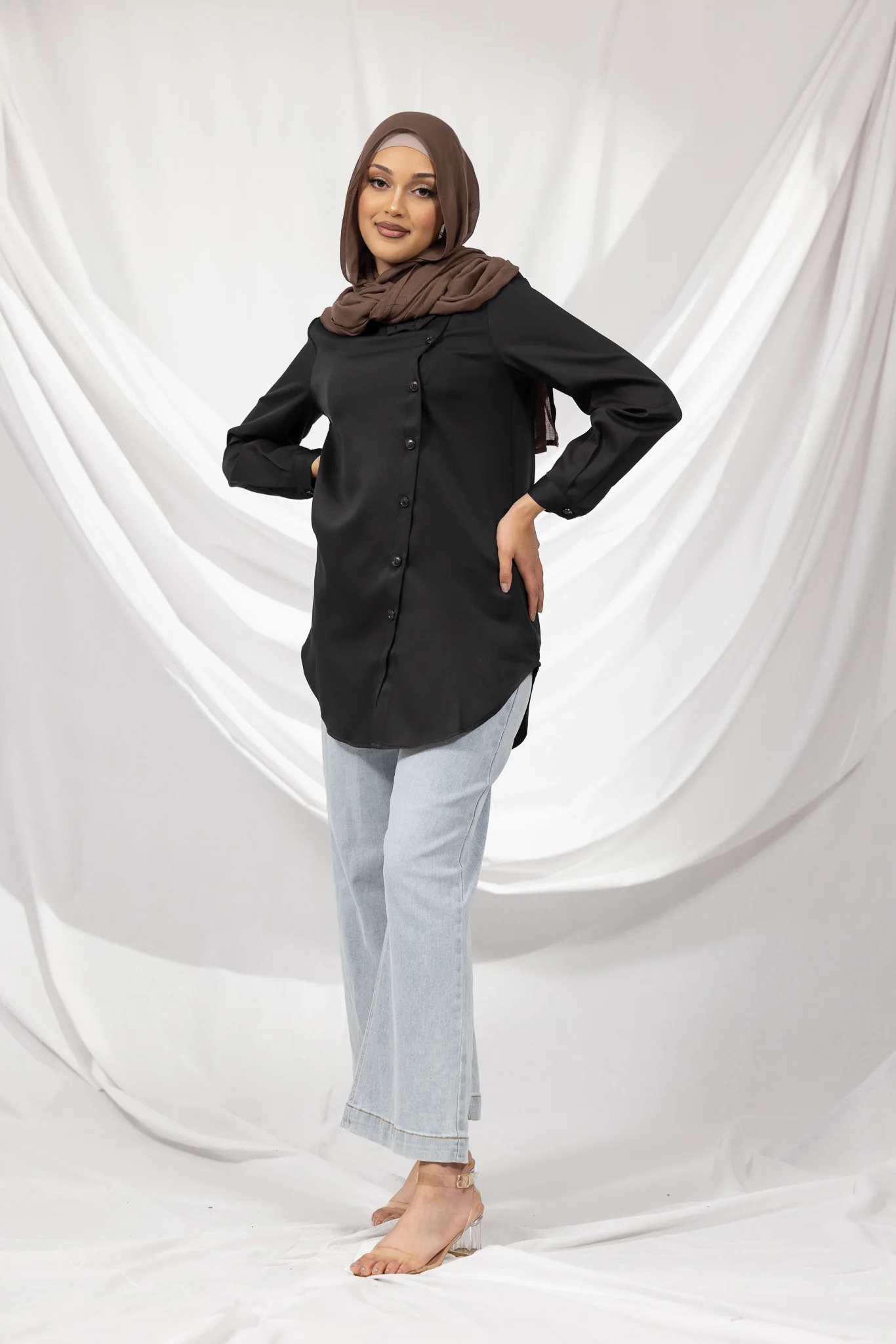 The Crescent Sabina Button Detail Shirt - Image 8