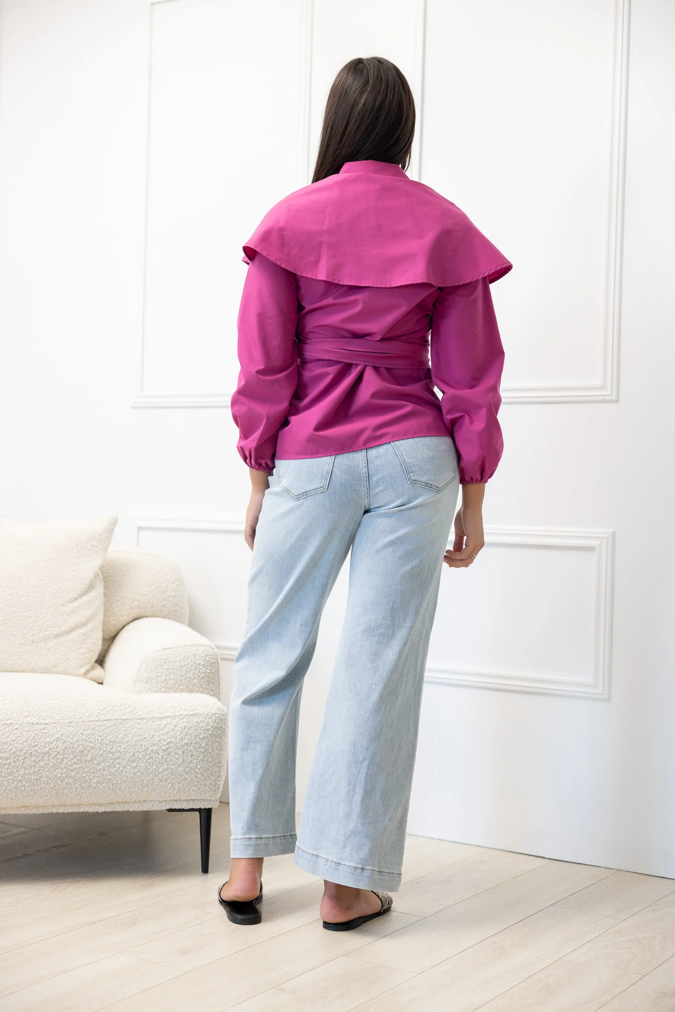 The Crescent Sakura Wrap Detailed Shirt - Image 10