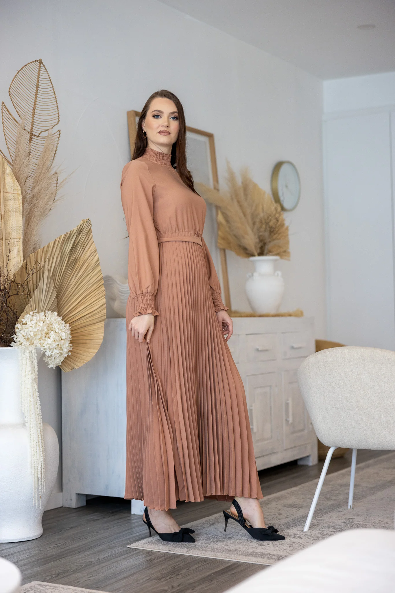 The Crescent Simona Detailed Pleat Dress - Image 2